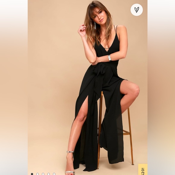 Lulus Black Backless Wide-Leg Jumpsuit - Picture 9 of 9
